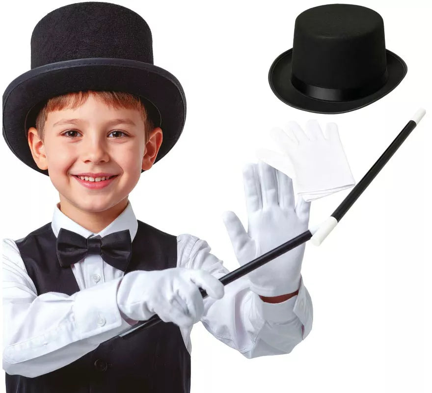 Translation missing: es.Kit de Mago infantil: Sombrero, Guantes y Varita