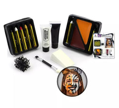 Kit de Maquillaje Animal Fx: Brochas, Tubos, Estuche de color y Esponjas
