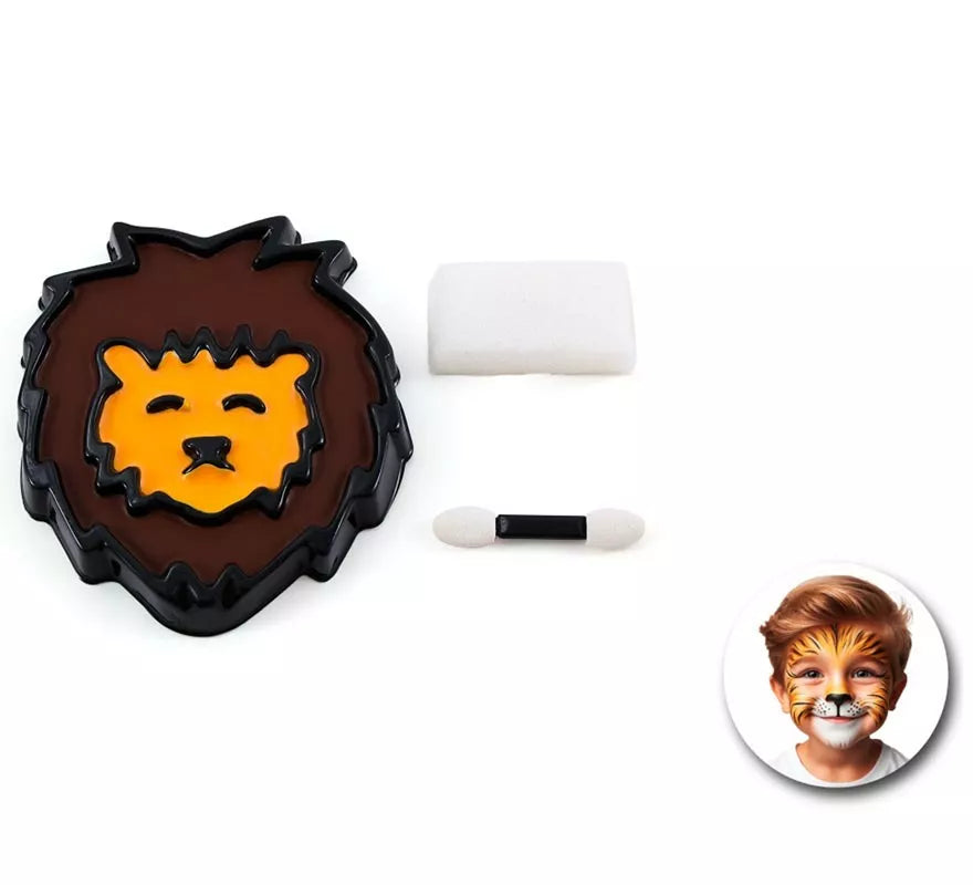 Kit de Maquillaje León: Esponja, brocha y paleta de colores