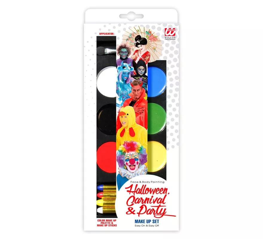 Kit de Maquillaje para Carnaval, Halloween y Fiestas