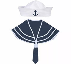 Kit de Marinero para adultos: Gorro y Cuello