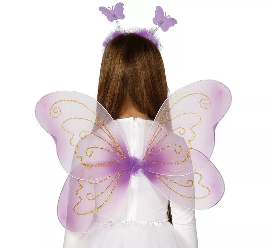 Translation missing: es.Kit de Mariposa: diadema, alas 55 cm y varita