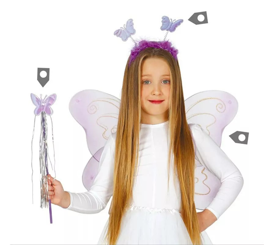 Translation missing: es.Kit de Mariposa: diadema, alas 55 cm y varita