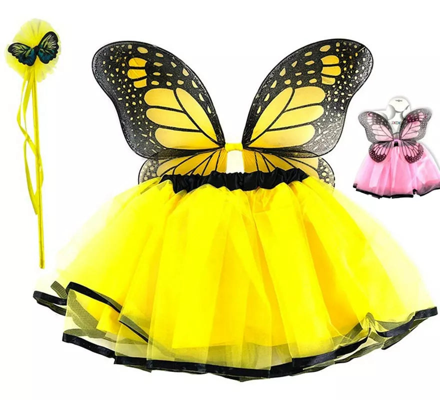 Translation missing: es.Kit de Mariposa para niña en colores surtidos: Alas, Varita y Tutú