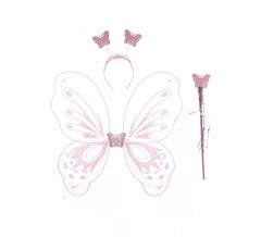 Kit de Mariposa púrpura: Diadema, Alas y Varita