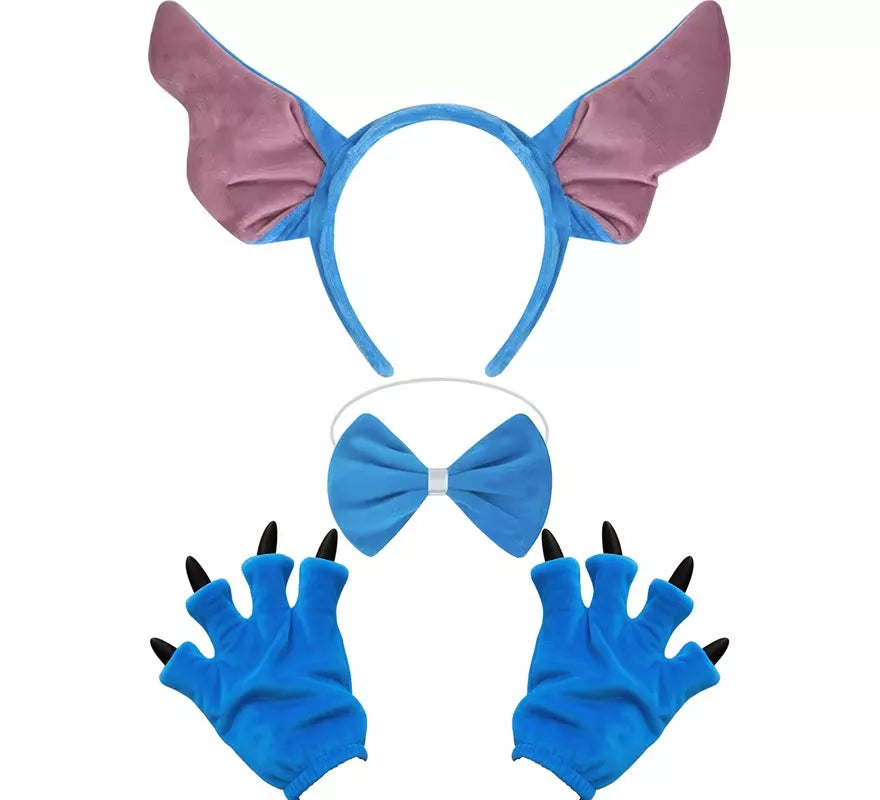Translation missing: es.Kit de Monstruito azul: Diadema, Pajarita y Guantes