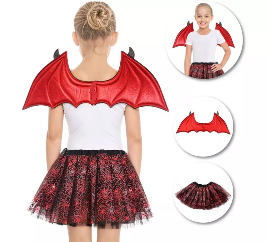 Translation missing: es.Kit de Murciélago rojo Infantil: Tutú y Alas
