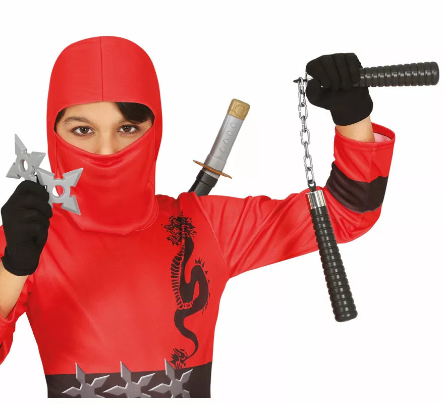 Translation missing: es.Kit de Ninja infantil: Nunchakus, 2 estrellas y espada