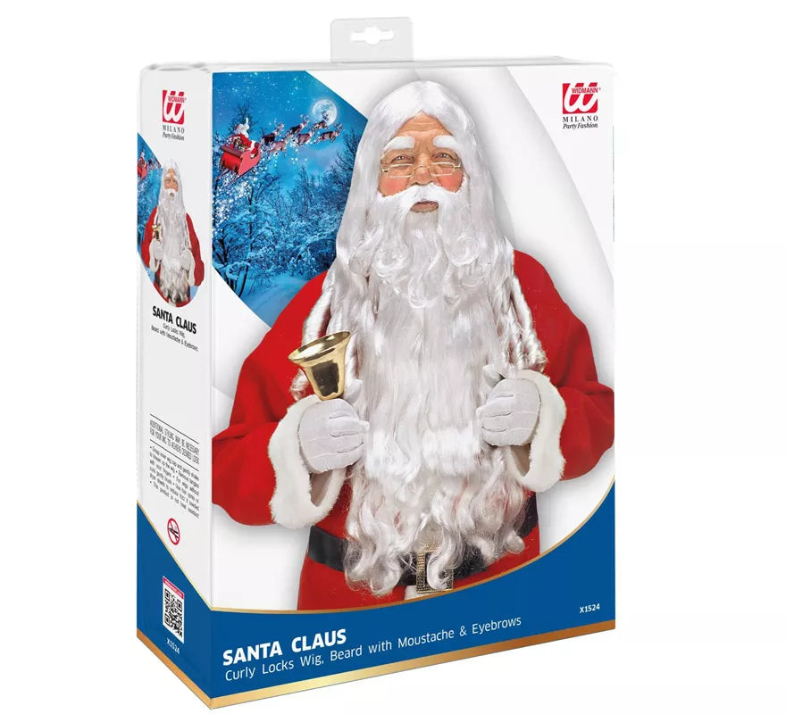 Translation missing: es.Kit de Papá Noel: Peluca, Barba, Bigote y Cejas