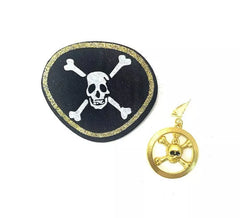 Kit de Parche Pirata: Pendientes y Parche