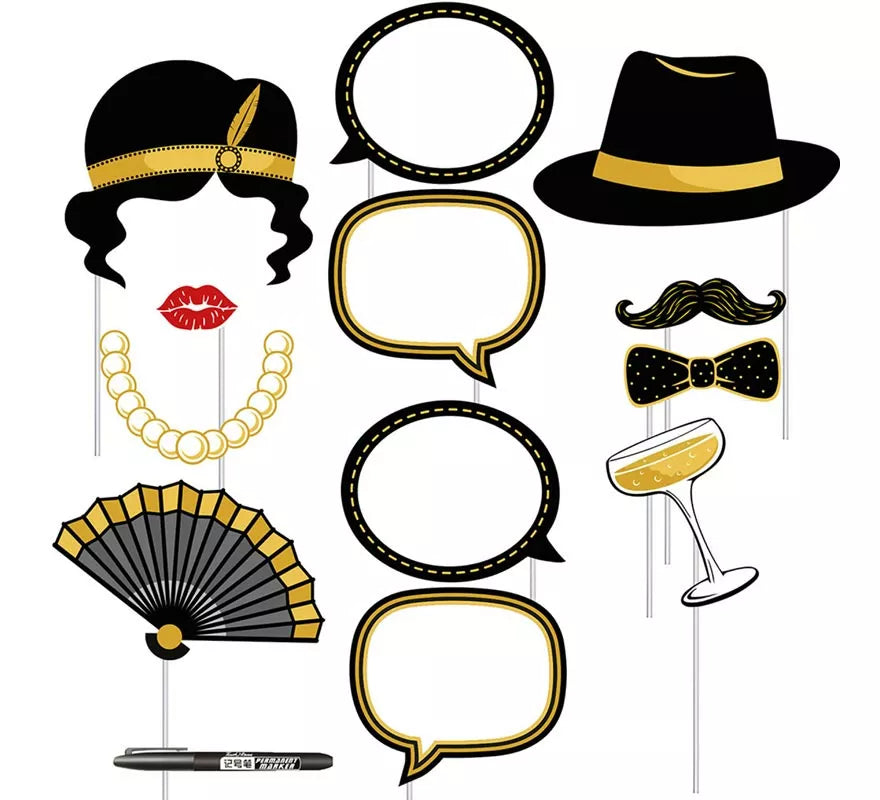 Translation missing: es.Kit de Photocall Personalizable 12 piezas + rotulador