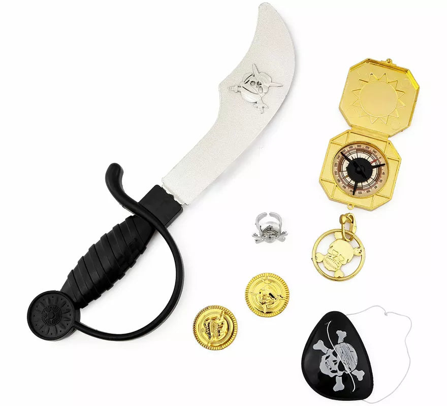 Translation missing: es.Kit de Pirata con Espada de plástico en modelos surtidos