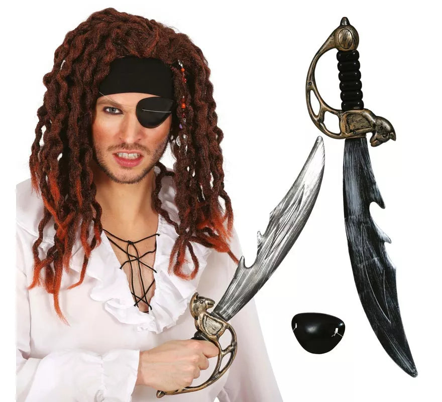 Translation missing: es.Kit de Pirata: Espada y Parche de 50 cm