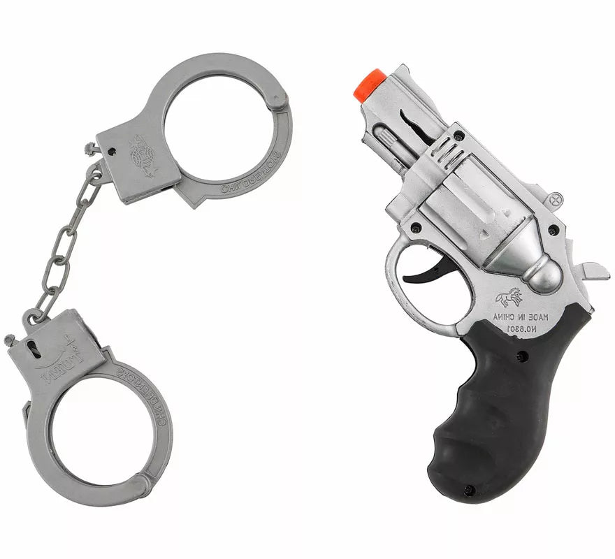 Translation missing: es.Kit de Policía: Pistola y Esposas de plástico