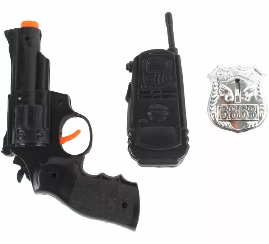 Translation missing: es.Kit de Policía: Walkie, Placa y Pistola de plástico