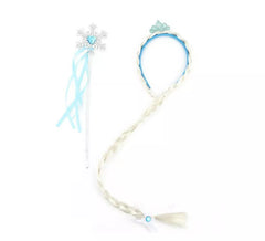 Kit de Princesa de Hielo: Diadema con trenza y Varita