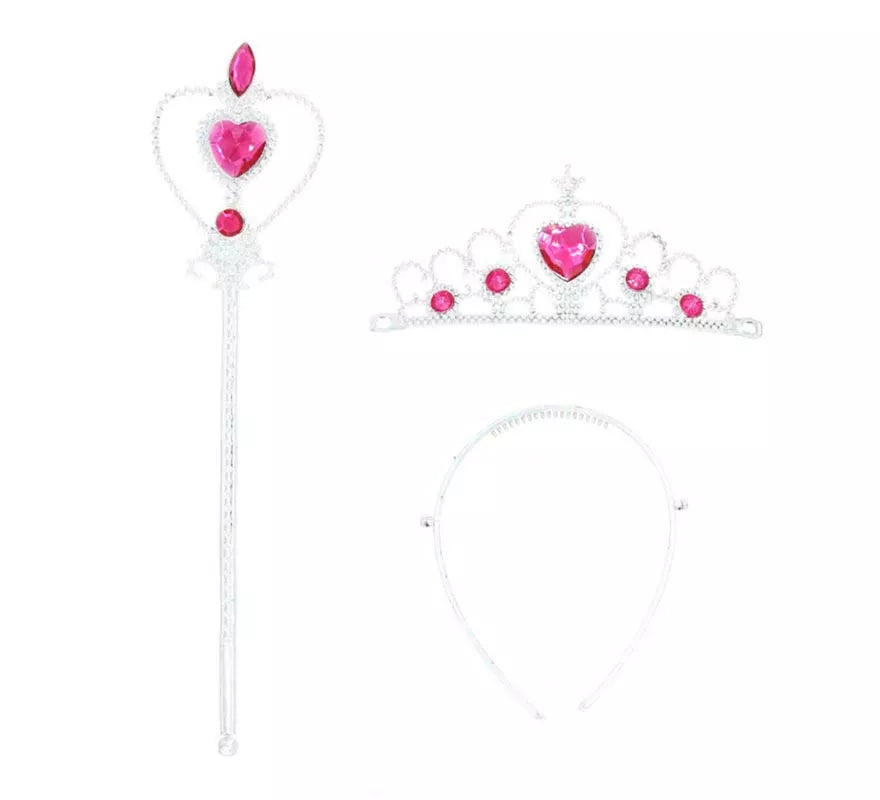 Translation missing: es.Kit de Princesa rosa: Corona, Varita y Cintillo