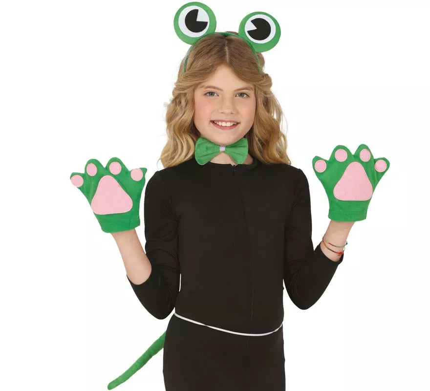 Translation missing: es.Kit de Ranita para niños: cola, guantes, diadema y pajarita
