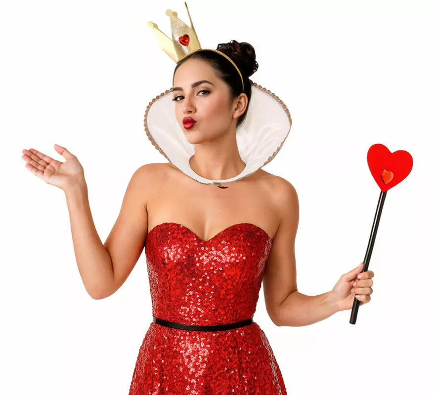 Translation missing: es.Kit de Reina de Corazones: Diadema, Barita y Cuello