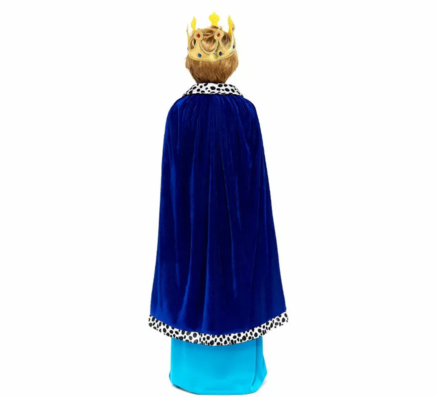 Translation missing: es.Kit de Rey Mago azul Infantil: Capa y Corona