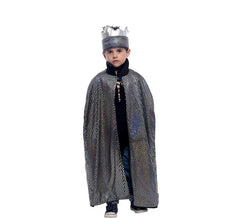 Kit de Rey Medieval infantil: Capa reversible y Corona