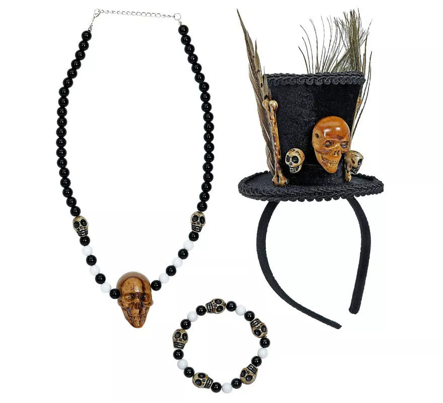 Translation missing: es.Kit de Sacerdote Vudú: Mini Sombrero, Pulsera y Collar