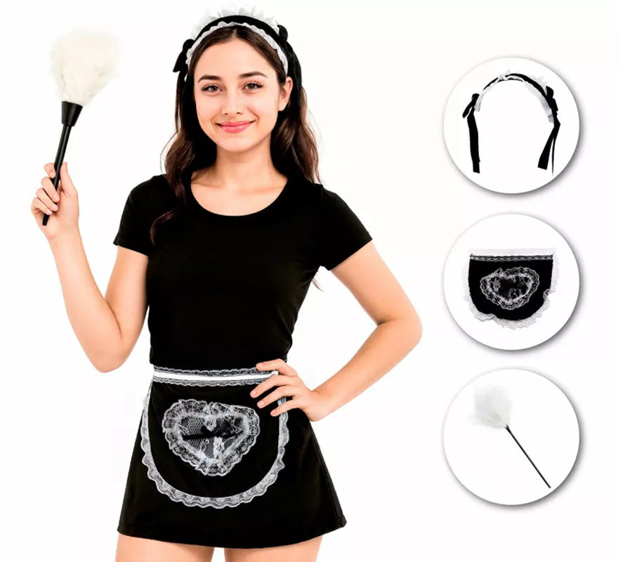 Translation missing: es.Kit de Sirvienta: Diadema, Delantal y Plumero