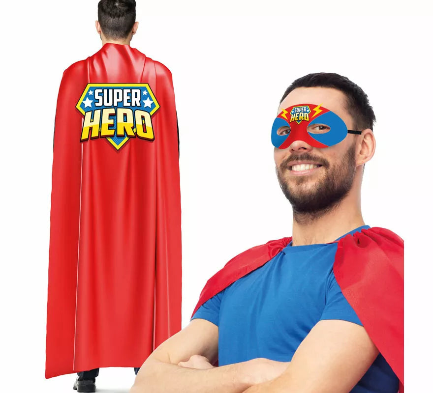 Translation missing: es.Kit de Superhéroe adulto: Capa y antifaz
