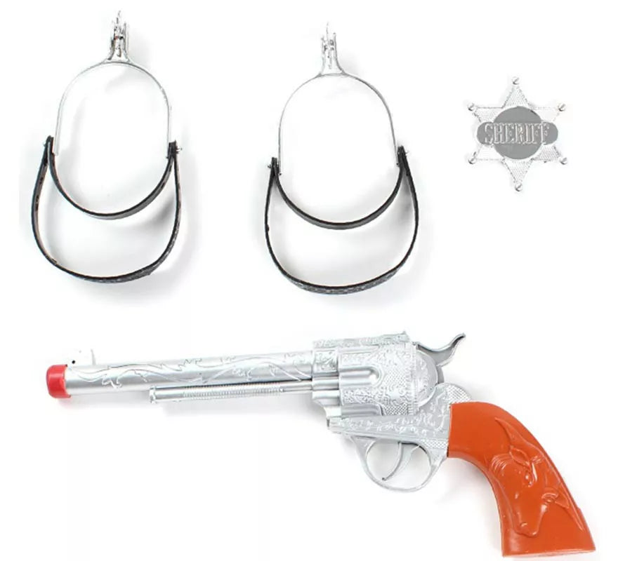 Translation missing: es.Kit de Vaquero: Pistola de juguete, Estrella y Espuelas