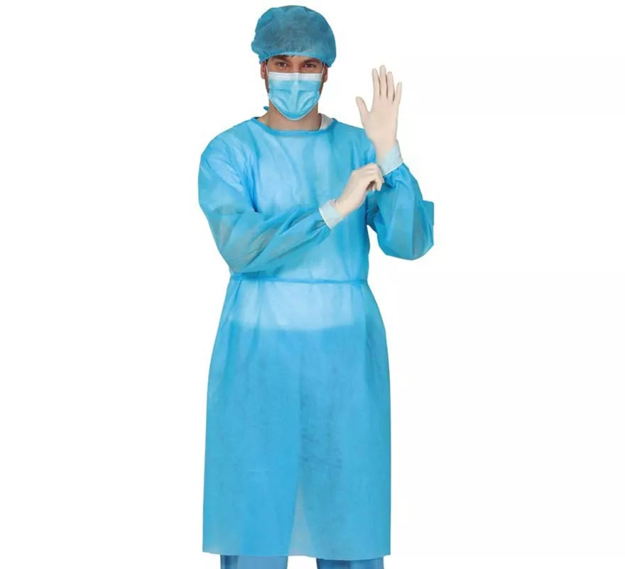 Translation missing: es.Kit Doctor Cirujano para Hombre: Bata, Gorro, Mascarilla y Guantes