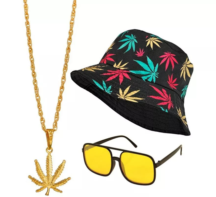 Translation missing: es.Kit Hip Hop Años 90: Sombrero, Gafas y Collar