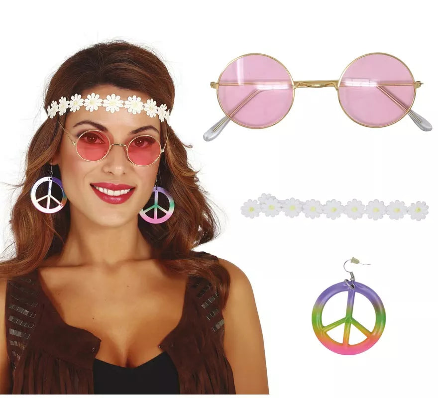 Translation missing: es.Kit Hippie: Cinta, Gafas y Pendientes