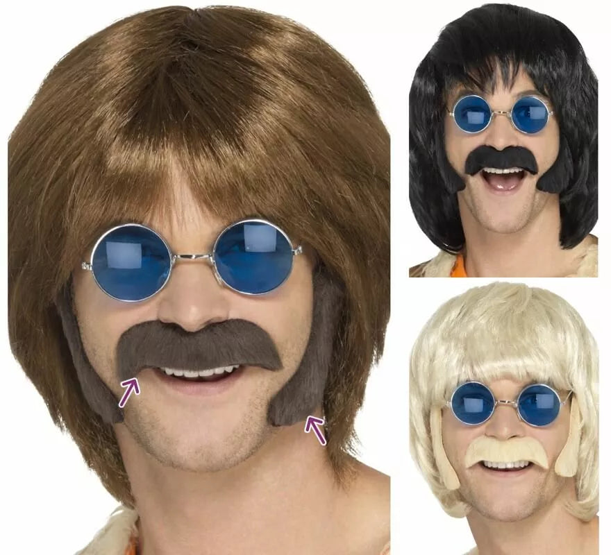 Translation missing: es.Kit Hippie: Patillas y Bigote en varios colores