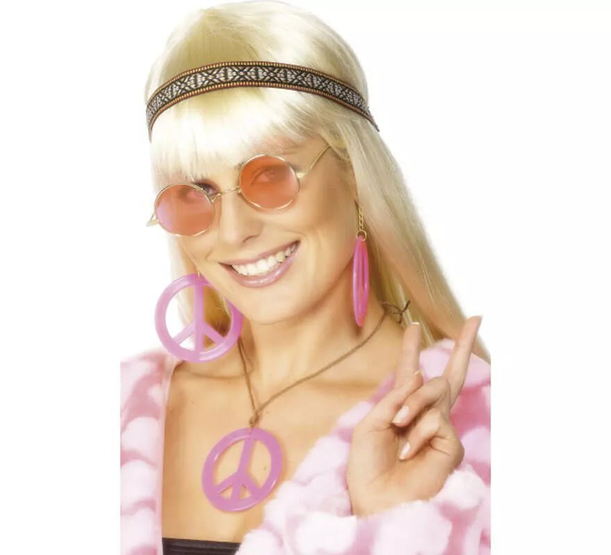 Translation missing: es.Kit Hippy Mujer: Cinta para Pelo, Gafas, Collar y Pendientes