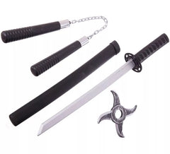 Kit Ninja: Estrella, Nunchaku y Espada de 55 cm