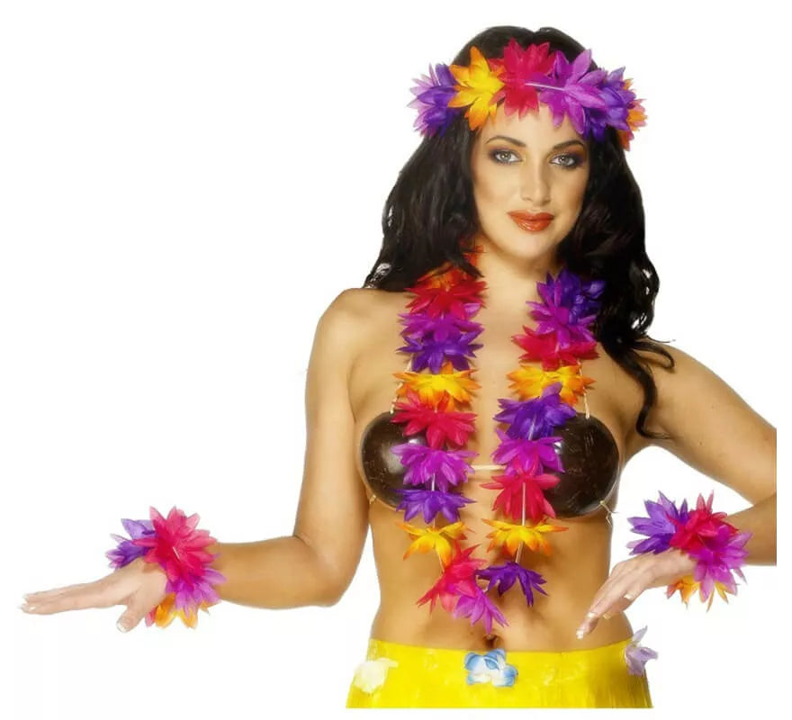 Translation missing: es.Kit o conjunto Hawaiano multicolor para mujer