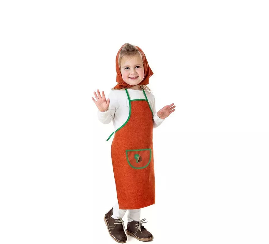 Translation missing: es.Kit o Disfraz de Castañera Teja Hojas Verdes para niña