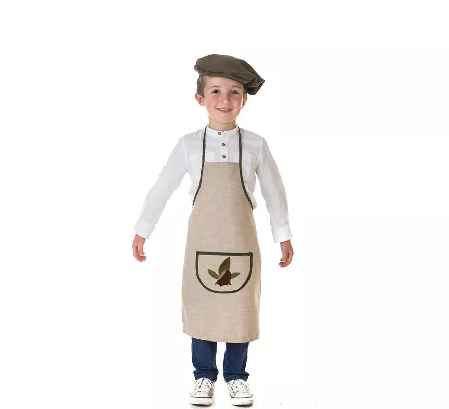 Translation missing: es.Kit o Disfraz de Castañero Beige Hojas-Castaña para niño
