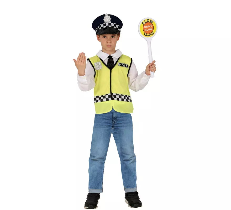 Translation missing: es.Kit o Disfraz de Policía para niños: Chaleco, Gorro y Camisa