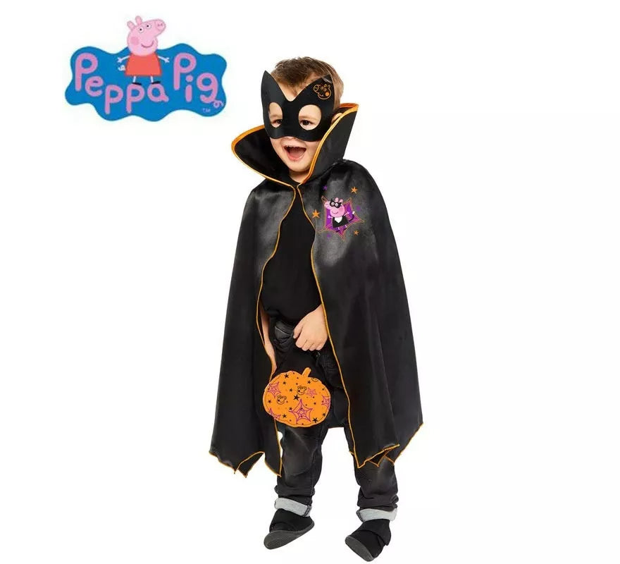 Translation missing: es.Kit Peppa Pig para niños: Antifaz, capa y bolsa