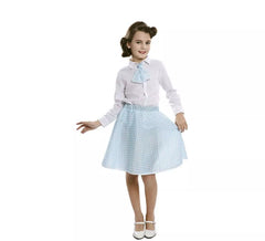 Kit Pin-Up Azul para niña: Falda y Corbata