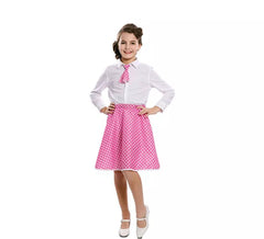 Kit Pin-Up Rosa para niña: Falda y Corbata