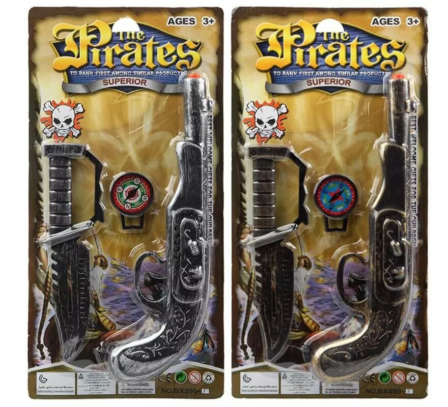 Translation missing: es.Kit Pirata: Brújula, Cuchillo y Trabuco en 2 modelos surtidos