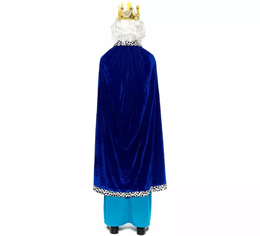 Translation missing: es.Kit Rey Mago azul adulto: Capa y Corona