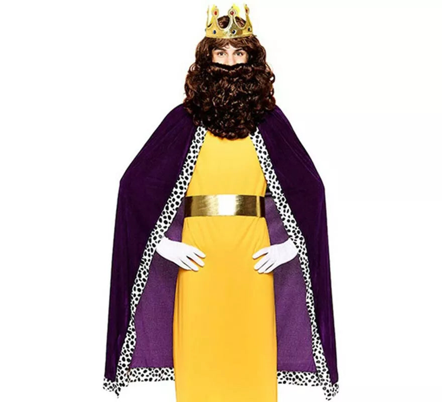 Translation missing: es.Kit Rey Mago morado adulto: Capa y Corona