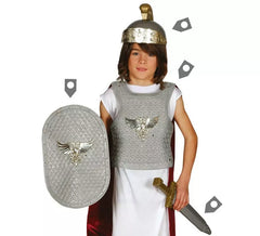 Kit Romano: Casco, armadura, espada y escudo