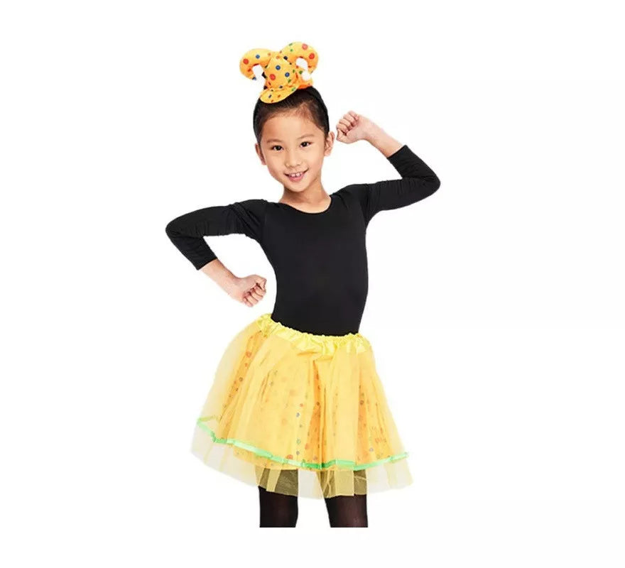 Translation missing: es.Kit Tutu Payaso Amarillo: Tutú y Minisombrero