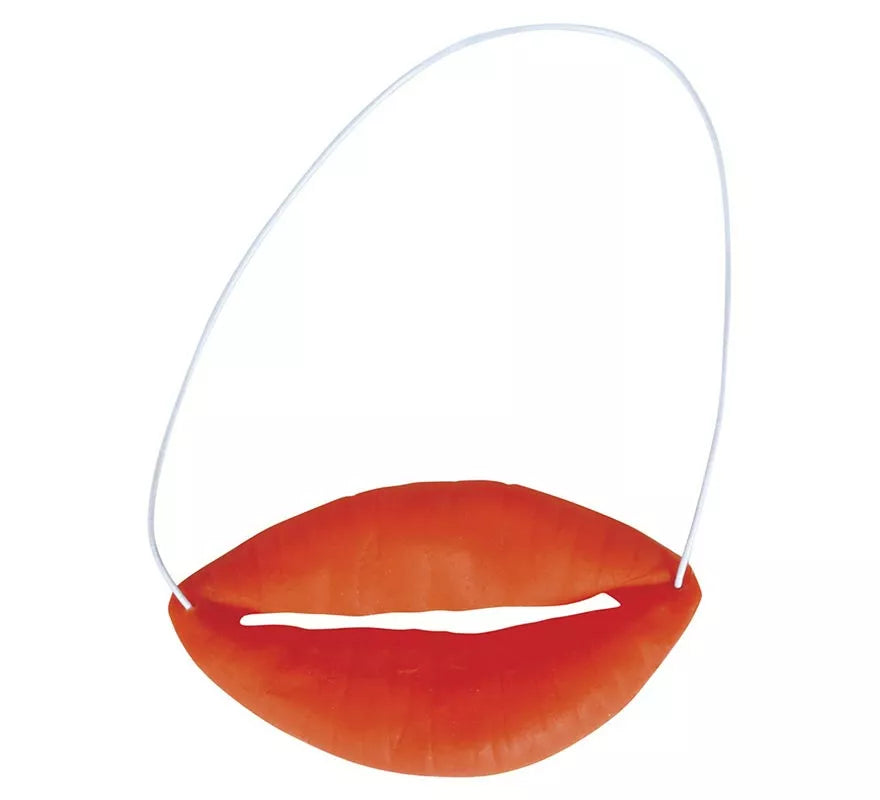 Labios Grotescos rojos de Látex