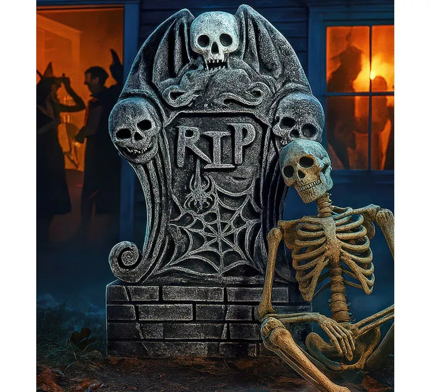 Translation missing: es.Lápida Calavera de 34x59 cm