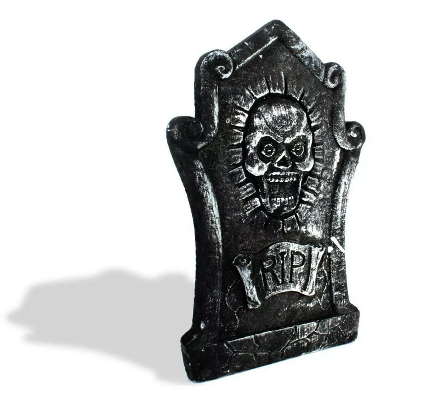 Translation missing: es.Lápida Calavera gritando RIP de foam de 29x43 cm